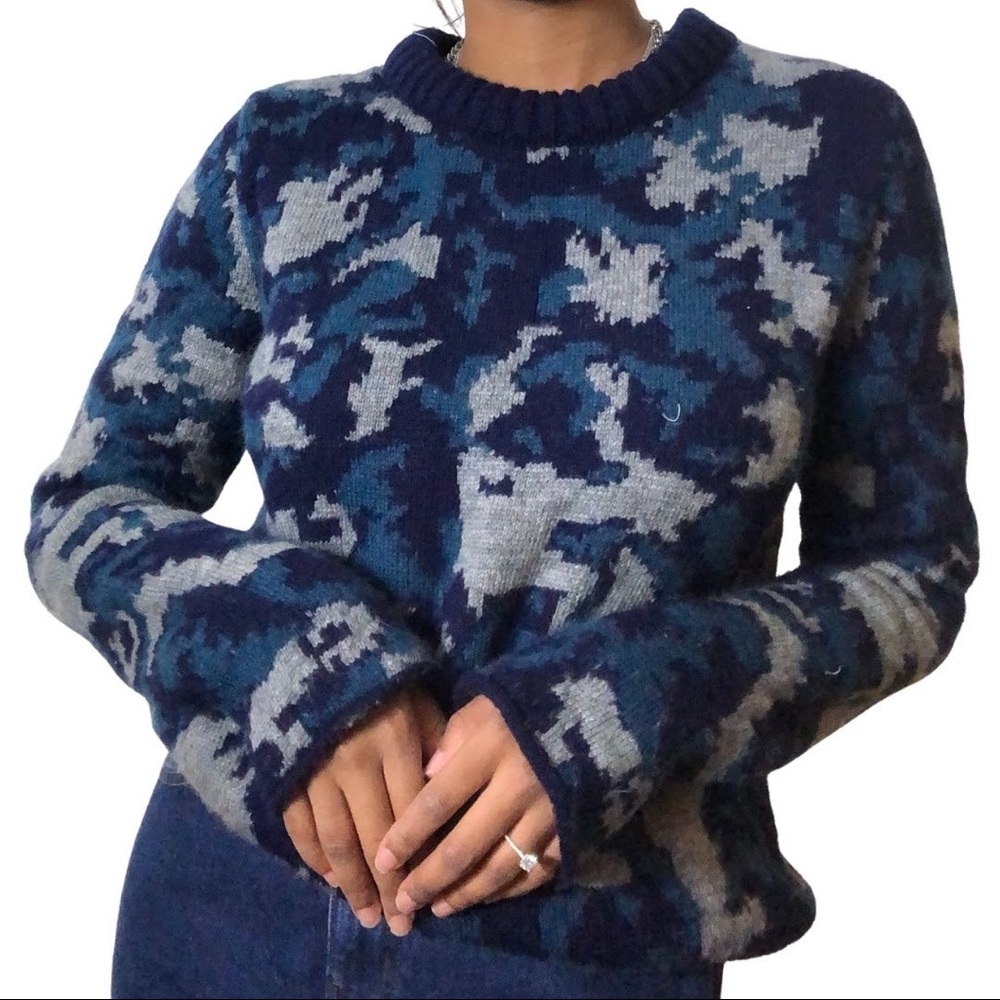 Abstract Chunky Sweater